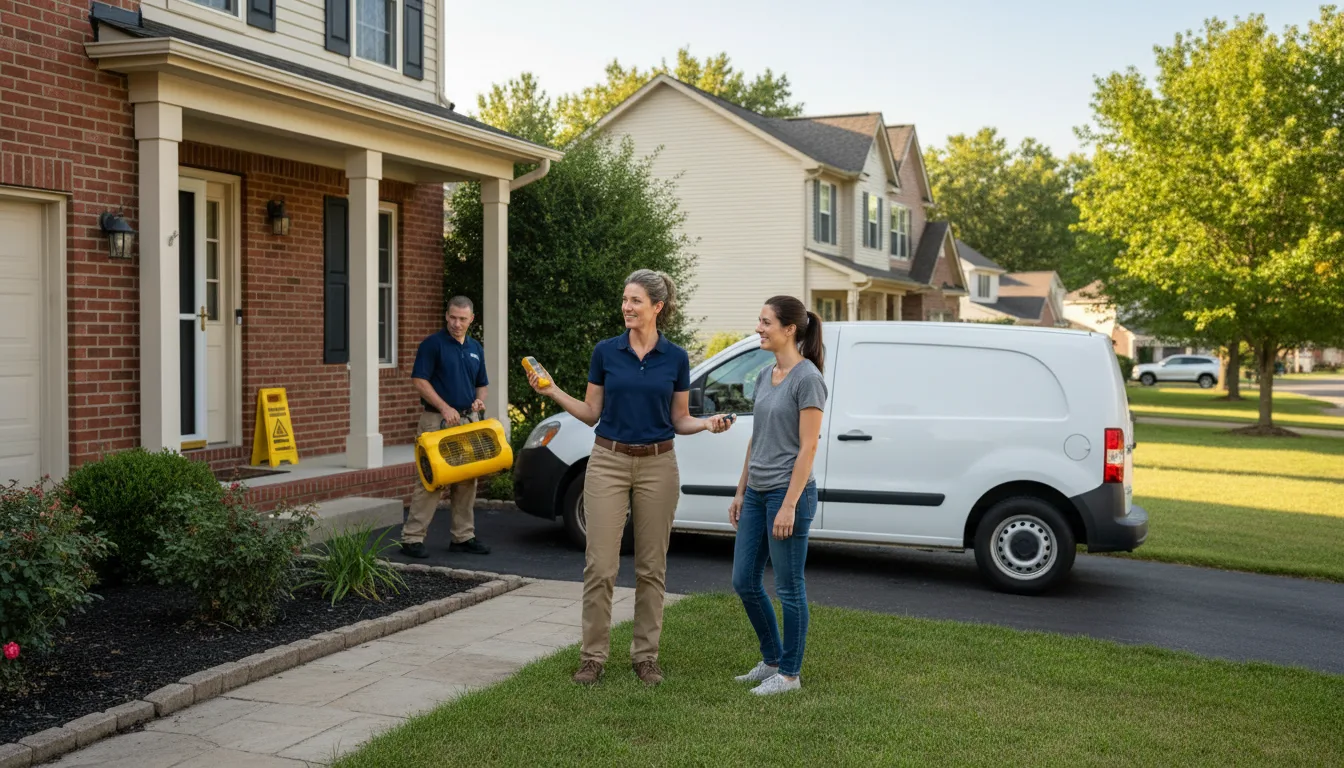 Water restoration image for Dehumidification And Cleanup Services in Protection, KS